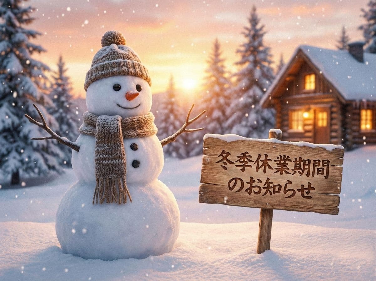 冬季休業期間のお知らせ