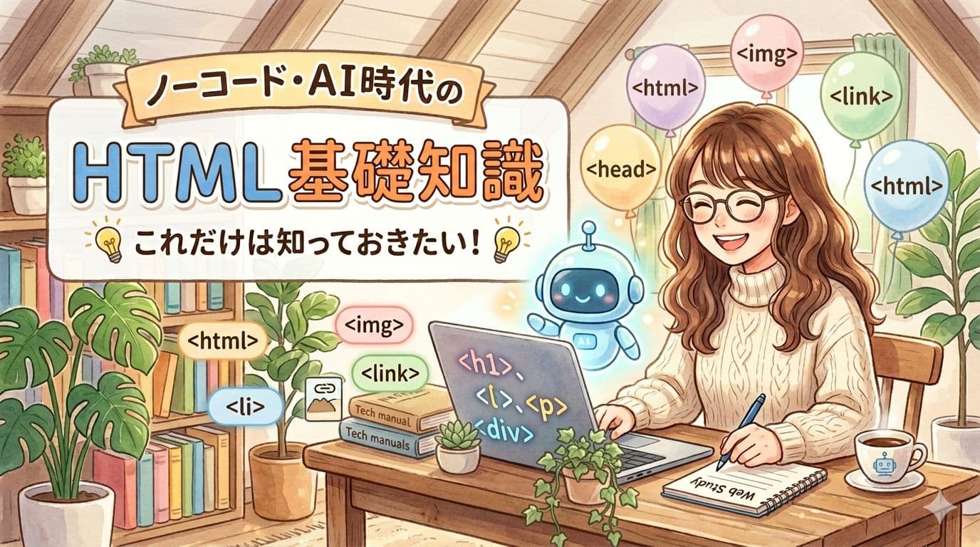 知っておきたい！ノーコード・AI時代のHTML基礎知識