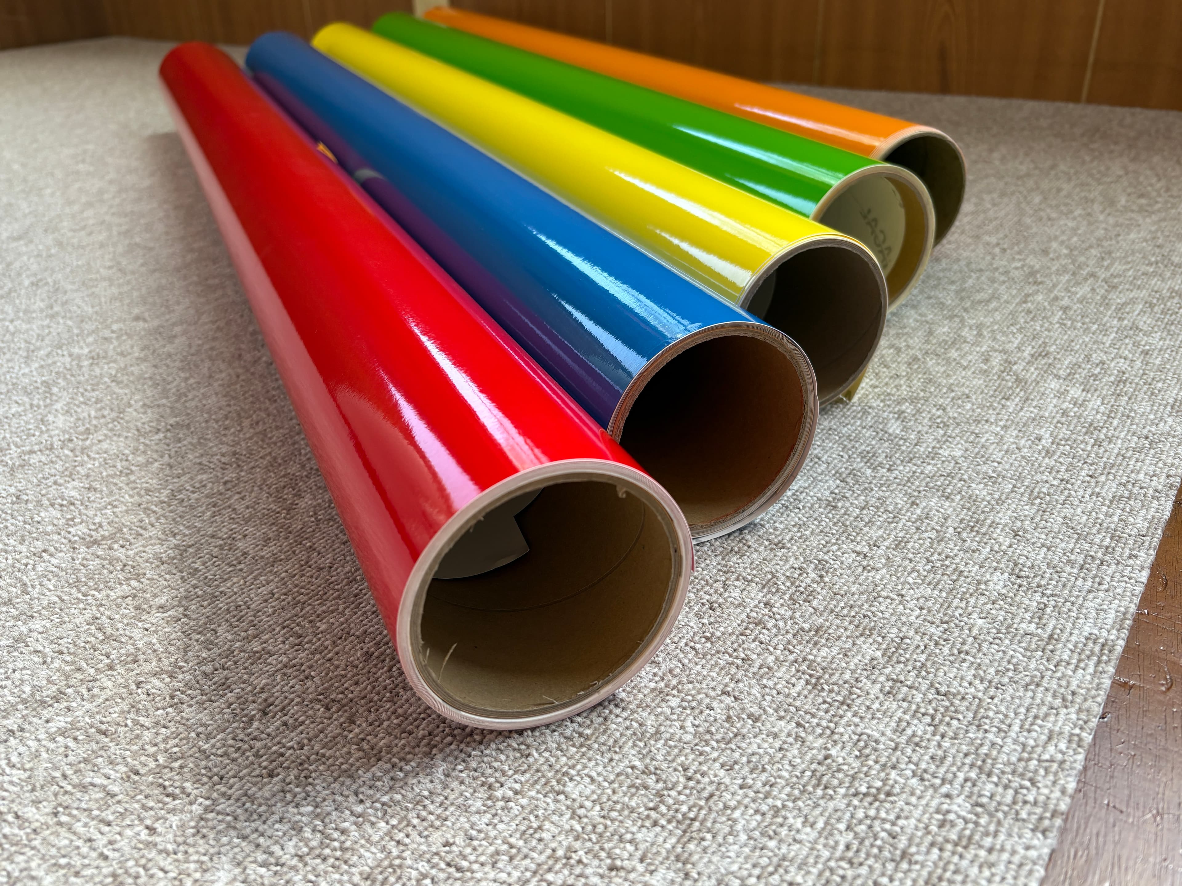 カラフルなカッティングシート素材