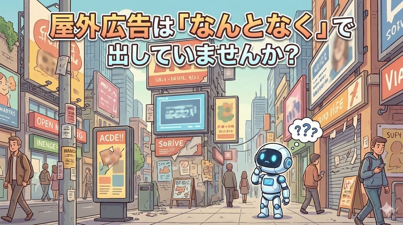 屋外広告にも"WEB広告の考え方"を ― 数値で組み立てるアナログ広告