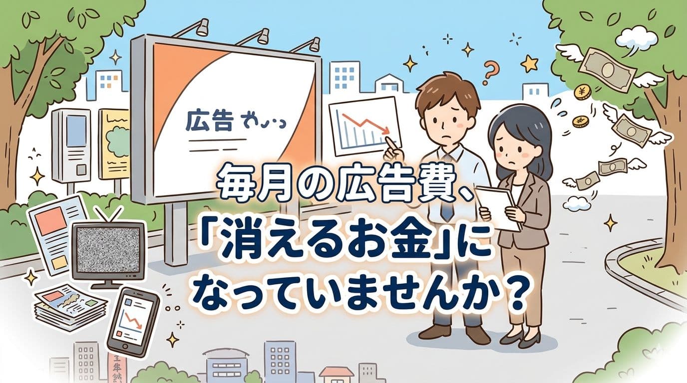 毎月の広告費、「消えるお金」になっていませんか?