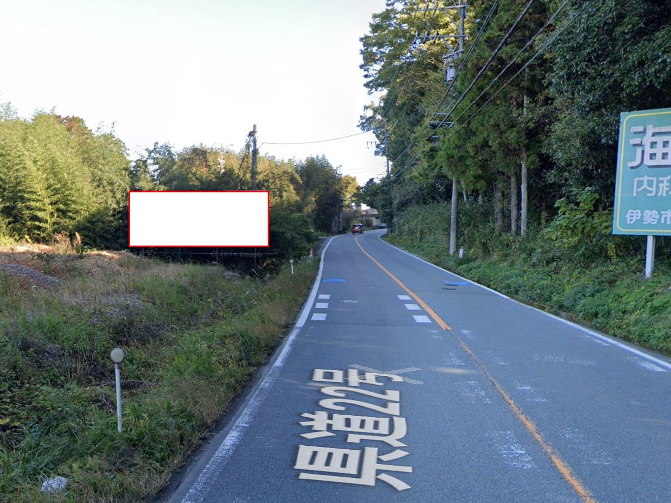伊勢市佐八町南島線伊勢方向