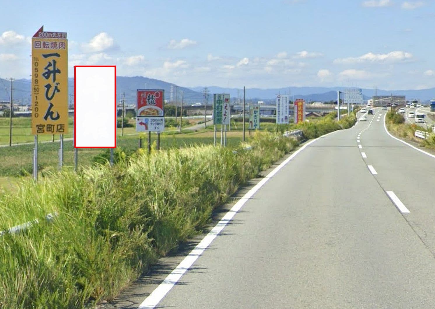 松阪市高町 R23上り